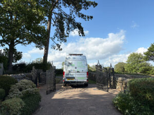 This image shows a Wrought Iron automated gate.